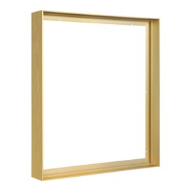 FOLKOR Metal Floating Frame for 30x48 Canvas Paintings, DIY Canvas Frame with 1.5 Inch Deep, Modern Floater Frame for Portrait Landscape Living Room Bedroom Office Wall Art Decor (Gold)