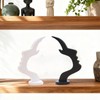 HeartYue 4 Pcs Abstract Face Design Eyeglass Holder & Sunglasses
