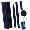 Risedot 12 Pieces Flat Octagonal Hard Black Carpenter Marking Pencils,