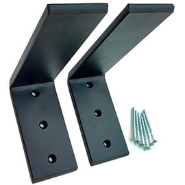 Heavy Duty Black Steel 6" x 8" Countertop Support Brackets