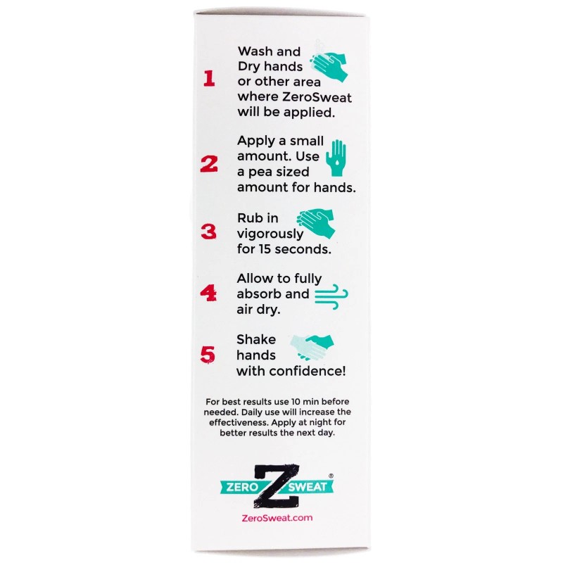 ZeroSweat Antiperspirant 20% Deodorant Lotion | Clinical Strength Hyperhidrosis
