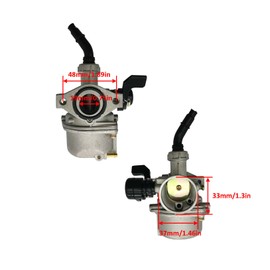 Trucktok PZ19 New Carburetor with 35mm Air Filter Replacement for ATV 50cc 70cc 80cc 90cc 110cc 125cc Dirt Bike Taotao Kazuma SunL Baja