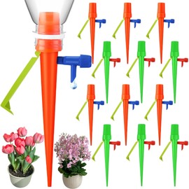 New Slow Watering for Plants Outdoor,Plant Watering Spikes with Slow Release Control Valve Switch Automatic Watering System,Plant Watering Devices for Outdoor Plants & Garden.