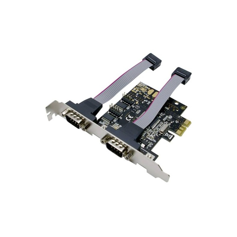 LogiLink PCI Express Card with 2x Serial Ports (RS232, 9-pin)