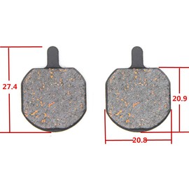 MEXITAL 2 Pairs of Bicycle Disc Brake Pads, High Performance Brake Pads for Hayes So1e, Sole, MX-2, mx-2xc, MX-3, MX-4, MX-5, cx Expert, GXC, GCX, GX-2, CX Pro, CX 17-2