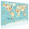 Children's Desk Mat - "World Map" - Made of Premium