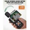 Decibel Meter, POROMETISTO SL01 Digital Sound Level Meter, 30-130dB SPL