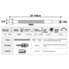 50cm Long M8 x 3/8" Inch BSP Flexible Tap Connector