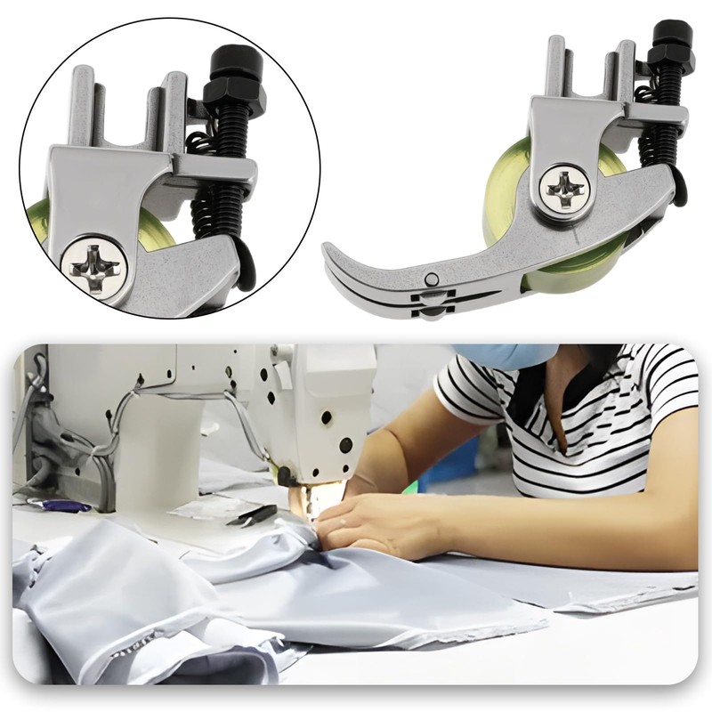 Briny River 2Pcs Rubber Wheel Presser Feet 3 Roll Roller