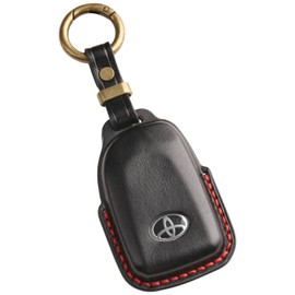 Hiace Key Cover, Toyota Hiace 200 Series Key Case, Genuine Leather, Hiace Wagon, Smart Key Case, Super GL Key Cover, Hiace Key Case, Dedicated Design, Black / 4 Button