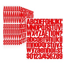 Llewyn - 870 piezas de 10 hojas de calcomanías de cartas, autoadhesivas, impermeables, números de buzón de 1.5 pulgadas, calcomanías de vinilo para botella de agua, ventana, puerta, aula, coche