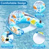 LAYCOL Adult Inflatable Pool Chair with Canopy, Ergonomic Headrest, Cup