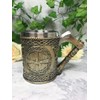Osiris Trading UK Valhalla Silver Tankard with Axe Handle Viking