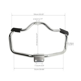 TCMT Chrome Engine Guard High Way Crash Bar Fits For Harley Sportster XL883 XL1200 2004-2022 Forty Eight 2010-2020 Seventy Two 2012-2016 SuperLow 2014-2017 XR1200 2009-2012 Roadster 2016-2020