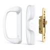 Probrico Patio Sliding Door Handle Set with Mortise Lock, Non-Keyed