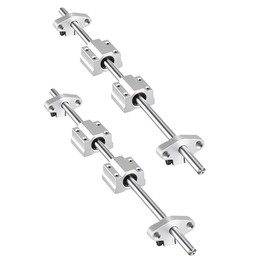 iYueMps 8mm 100-600mm Case Hardened Coated Steel for Linear Motion Rods, Shaft Guides (100mm, 2 Pack)