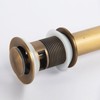 Wellsum Bathroom Toilet Antique Solid Brass Pop up Drain Sink