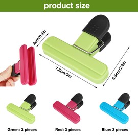 Sealing Clips for Bags, Plastic Sealing Clips, Bag Clips, Colourful Bag Clips, Freezer Bag Clips, Food Clips, Clips for Bags, Clips for Bags Closure, Bag Clips