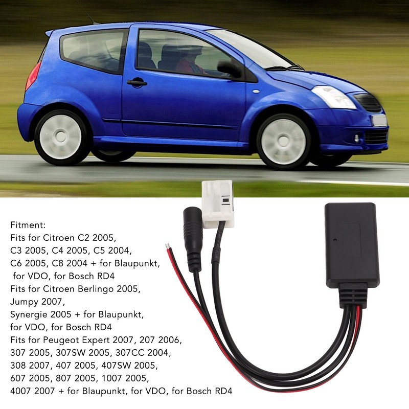 Car Bluetooth Module Radio Music AUX Input Handsfree Phone Call