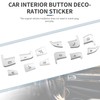Liseng Pack of 12 Car Styling Steering Wheel Buttons Covers