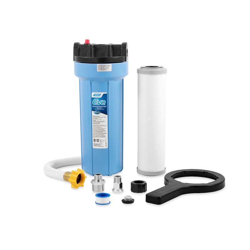 Camco Evo RV Water Filter - Features Granulated Activated Carbon