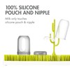 Boon NURSH - Biberones de silicona reutilizables con diseño de