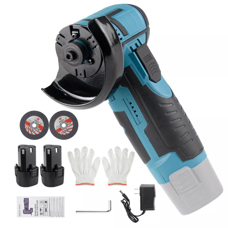 Zistel 12V Brushless Cordless Angle Grinder Set with Li-ion Battery