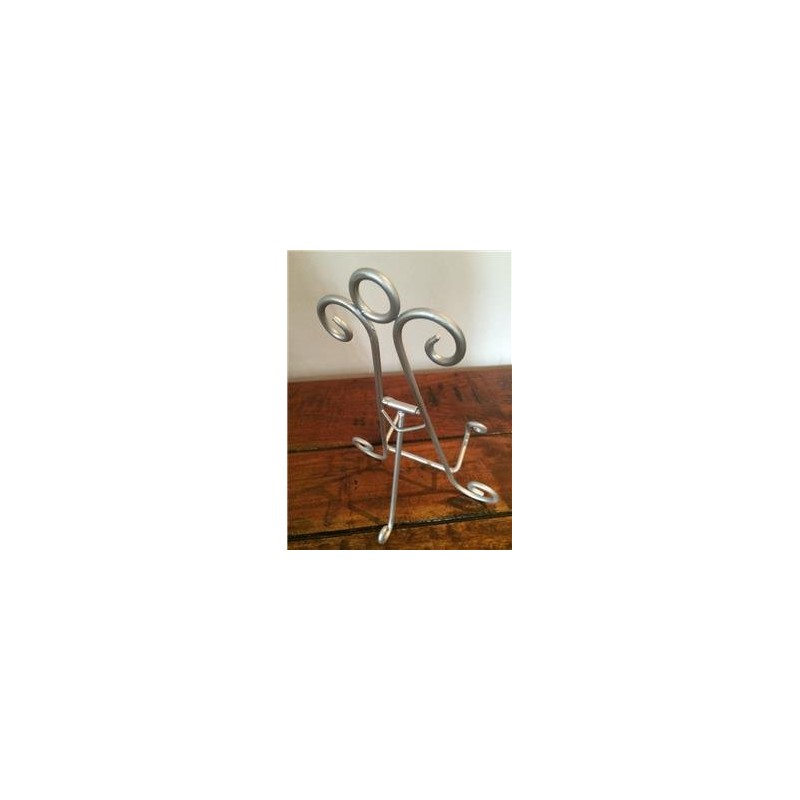 Silver Effect Iron Easel 8 inch Holder Display Artwork Picture