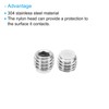 PATIKIL 5pcs M8x6mm Nylon Tip Thread Head with Metric Hex