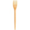 Heku - 10 reusable wood fibre forks, natural, length: 16.5