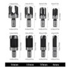 Fixinus 8 Piece Wood Plug Cutter Drill Bit Set, Tenon