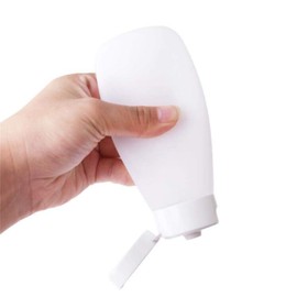 6PCS 60ml/2oz Emply Refill Clear Plastic Cosmetic Squeeze Soft Tube Vial with Flip Cap Cover Makeup Travel Sample Packing Storage Holder for Toothpaste Shampoo Facial Cleanser Body Lotion