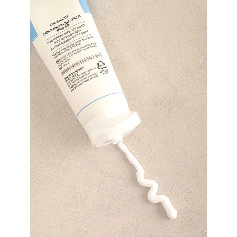 온더바디 On the Body Pure Derma Mild Moisture Facial Cream