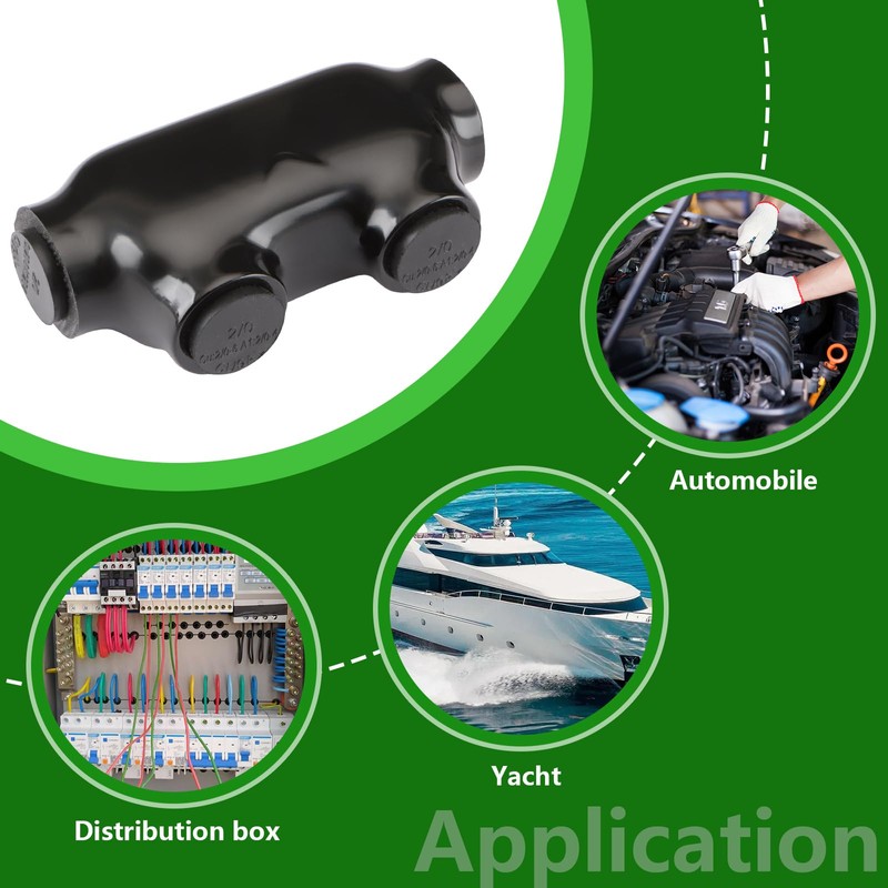 Wengart nsulated Inline Splice Connector QMS-D2/0-1, 2/0-6 AWG Wire Range,