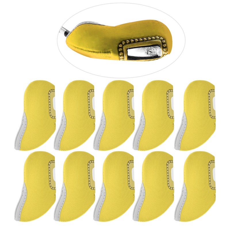 10Pcs Golf Putter Head Cover Iron Club See Through Window