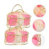FOMIYES Romantic Rose Soap Flower Petals Basket Valentine's Day for