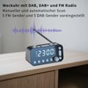 Alkia Radio with Clock, FM/DAB+/DAB Radio Alarm Clock with 5