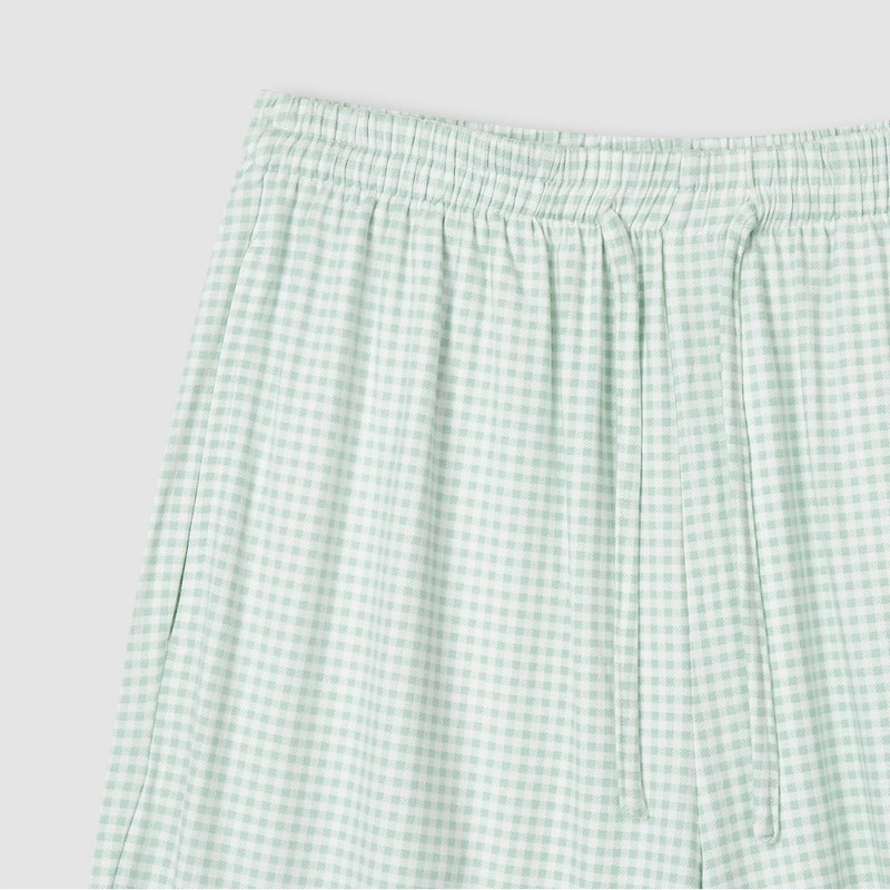 JAJU [JAJU/자주] 여 피치스킨 9부 파자마 세트_라이트 민트 [JAJU] Women's