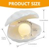 BORDEAG Shell Pearl Night Light Ceramic Shell Lamp Shell Pearl