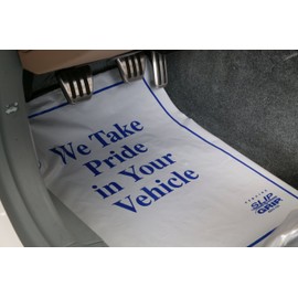 Slip-N-Grip Plastic Floor Mats White 16.5Inx21In 2.0 Mil 500/Roll