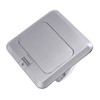 Floor Socket Waterproof Good Sealing Embedded Safe Practical Silver Bounce