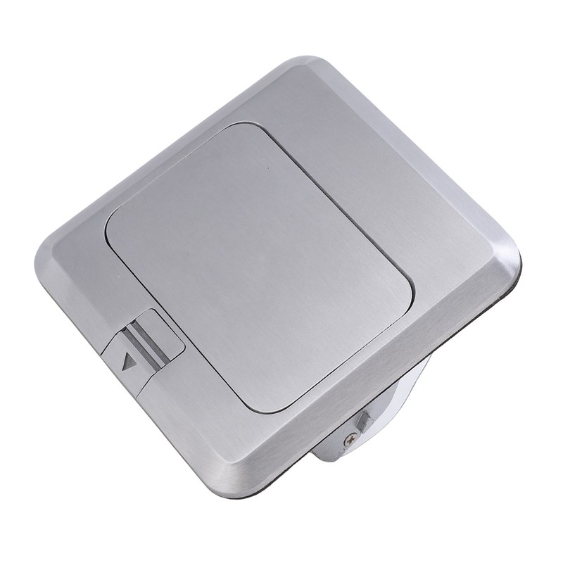 Floor Socket Waterproof Good Sealing Embedded Safe Practical Silver Bounce