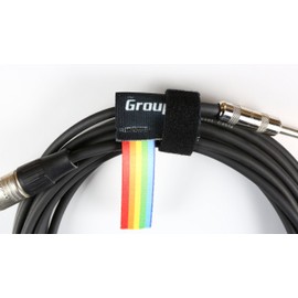 Killer-Q Guitar Cable Organizer System - The Groupie Cord Keeper Tie Solution For Instruments, Audio Equipment – Rainbow Stripe, 4 Pack