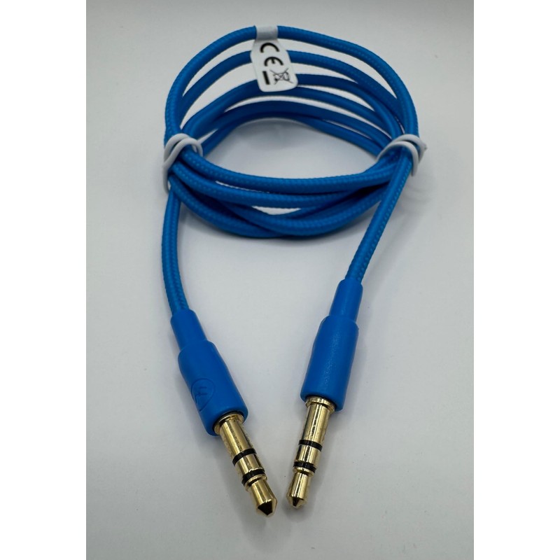 LockMingle 3.5mm Auxiliary Audio Cable, 1m Braided Nylon, Gold-Plated Connectors,