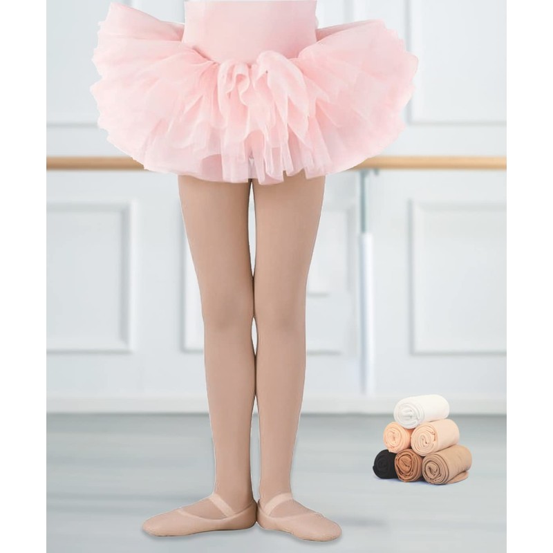 Danswan Mallas de ballet para niñas sin pies, leggings de