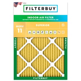 Filterbuy 21x27x1 Air Filter MERV 11 (MPR 1200) Allergen Defense Replacement (1-Pack), Electrostatic Pleated HVAC AC Furnace Filters for Trane & American Standard (Actual Size: 20.63 x 26.25 x 0.75)