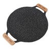 Round BBQ Grill Pan Metal Nonstick Grill Barbecue Plate Multifunctional