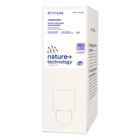 ATTITUDE Liquid Laundry Detergent Refill, EWG Verified, HE Compatible, Plant-Based & Vegan, Natural Laundry Soap, Lavender Scent, 160 Loads, 135.26 Fl Oz