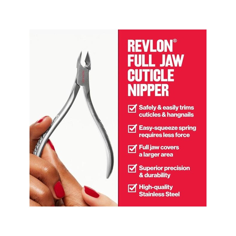 Revron 레브론 풀 죠 큐티클 니퍼, 네일 케어용 매니큐어 도구,