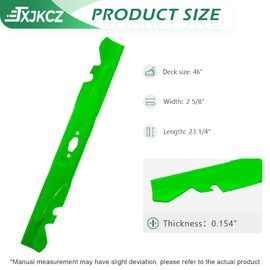 JXJKCZ 742P05510-X Lawn Mower Blade Fit for 46 Inch Deck Cub Ca det M TD XT2-LX46 XT1-LT46 ZTS1 ZT1 46, Replaces OEM 742-05510-X (Toothed Mulching), 2 Pack